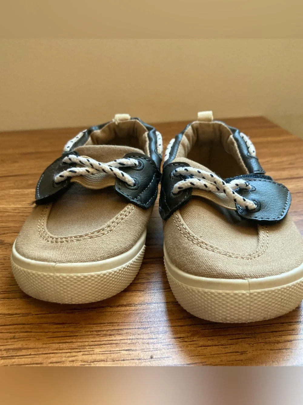 5/$15 Carter’s Tan & Navy Boat Shoes 7